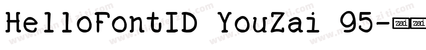HelloFontID YouZai 95字体转换